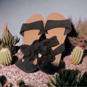 NWOT Vegan Suede Gladiator Sandals